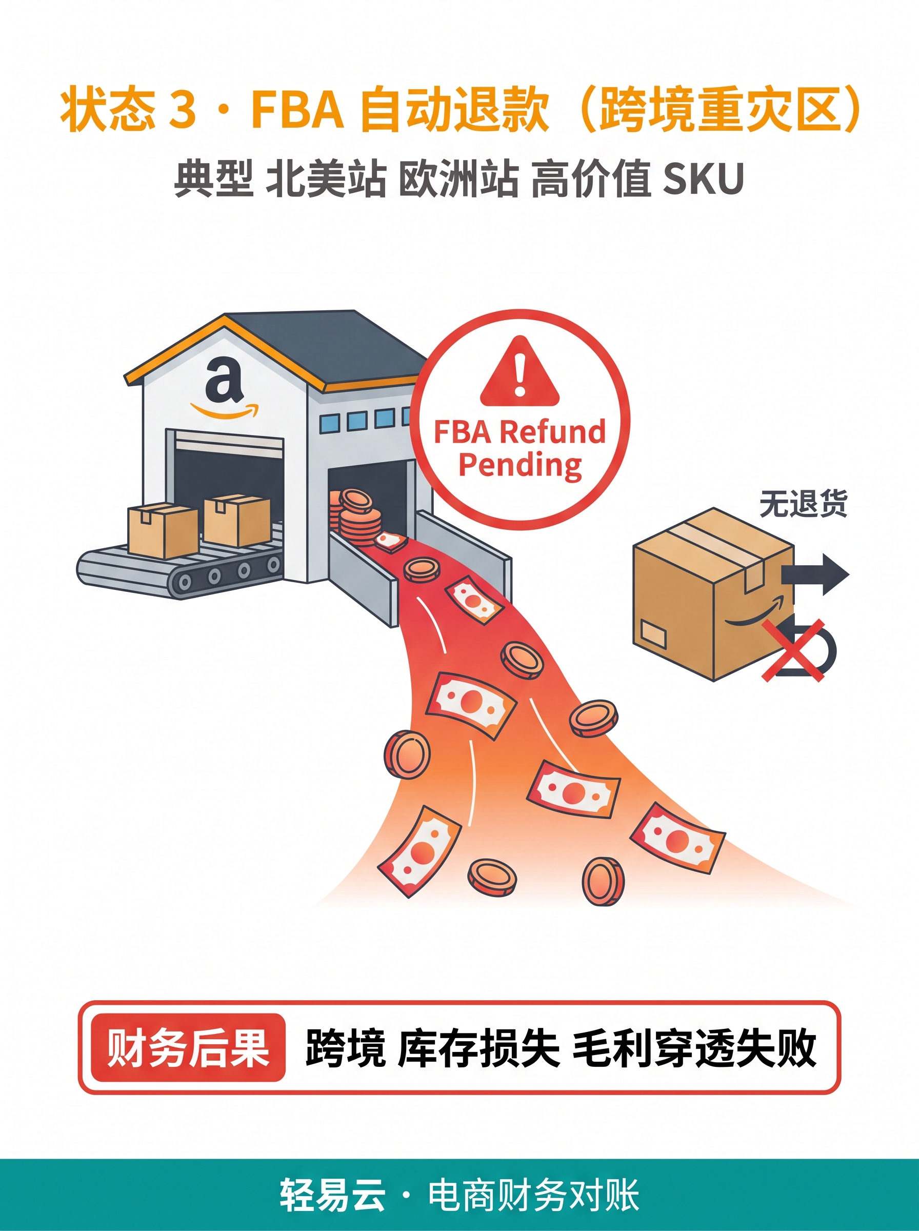 退款倒挂:直播未结算的退款影响(轻易云智能对账系统) 退款倒挂 3 态:直播未结算的退款倒挂