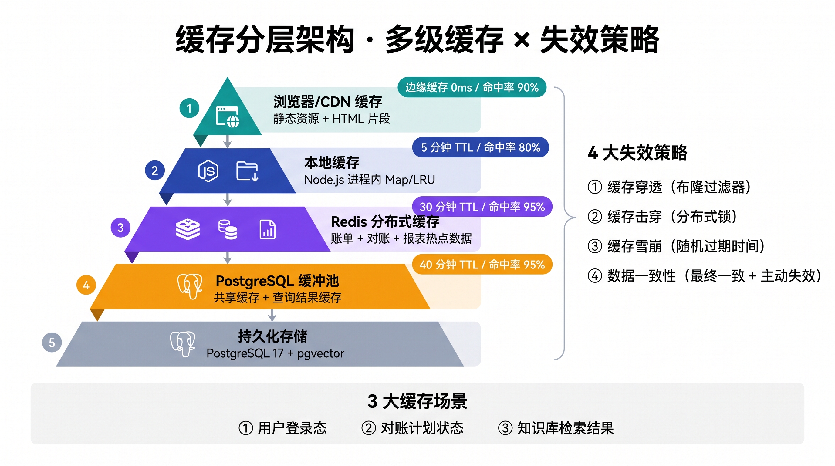 缓存策略架构图：活动级费用按主键归集